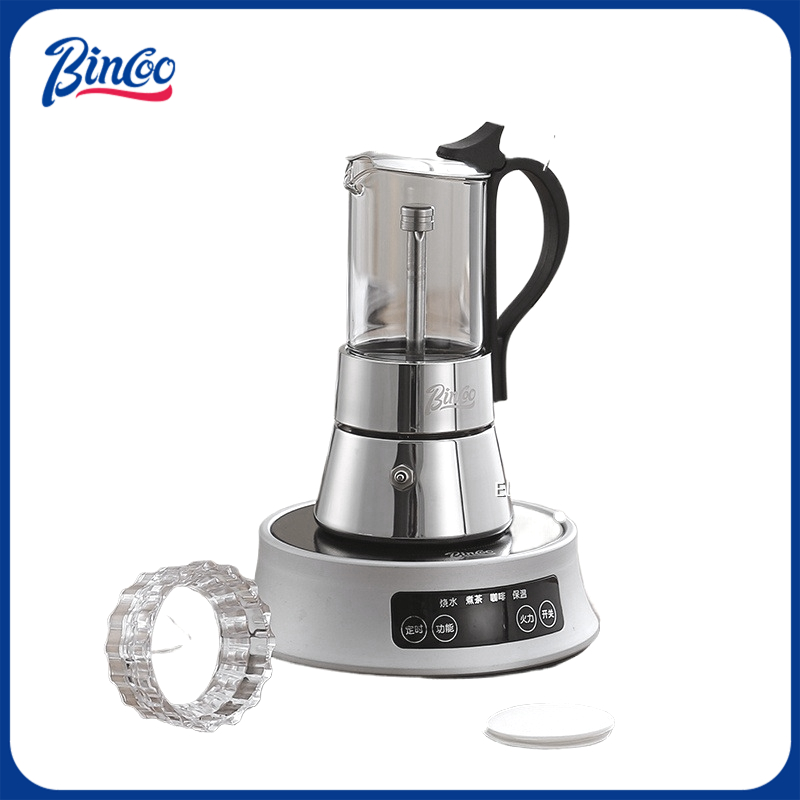 Moka Pot Stove - BINCOO Çift Valfli Moka Pot Paslanmaz