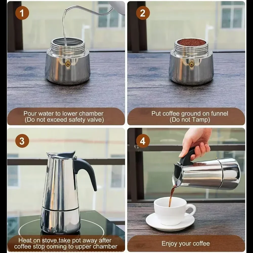 Kahve Makinesi Moka Pot 50ml-6 - Moka Pot Stove incelemesi ve fiyatı