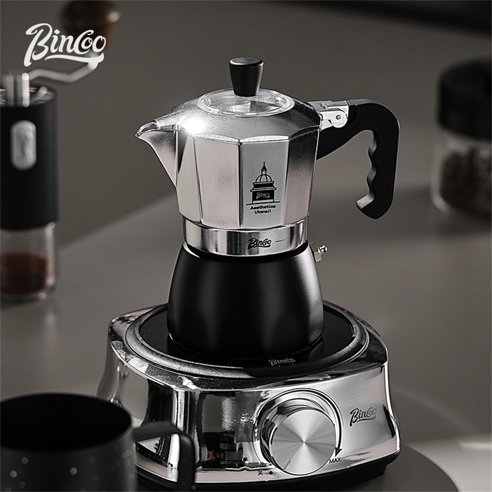 BINCOO Çift Valfli Moka Pot, E - Moka Pot Stove incelemesi ve fiyatı