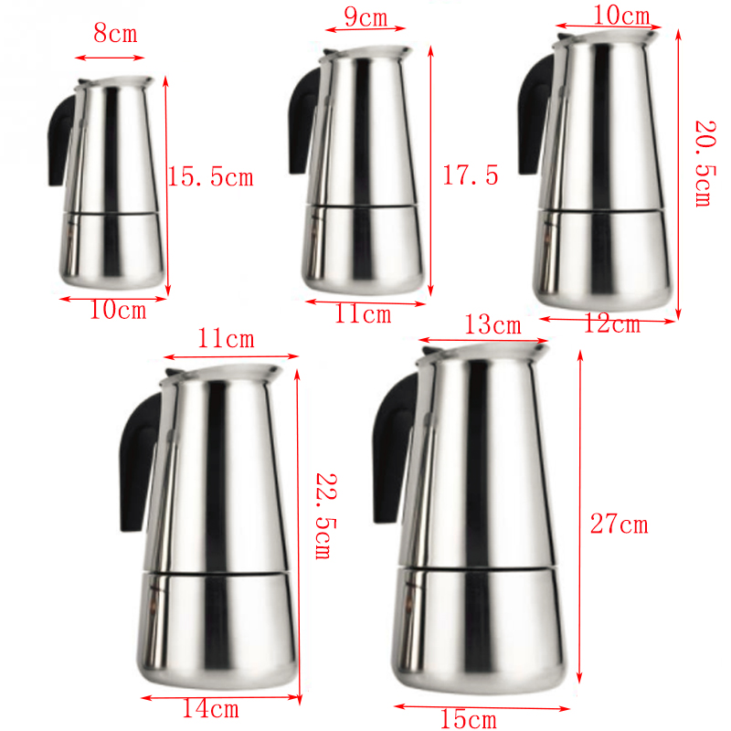 100ml/200ml/300ml/450ml/600ml  - Moka Pot Stove incelemesi ve fiyatı