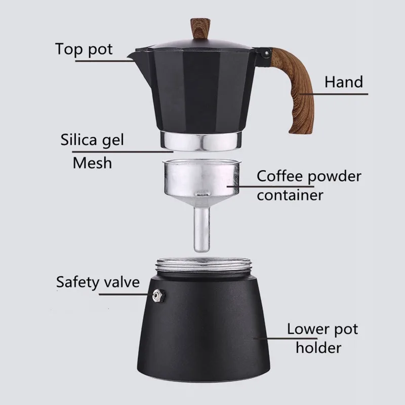 JUSTINLAU Kahve Moka Pot 150ml - Moka Pot Stove incelemesi ve fiyatı