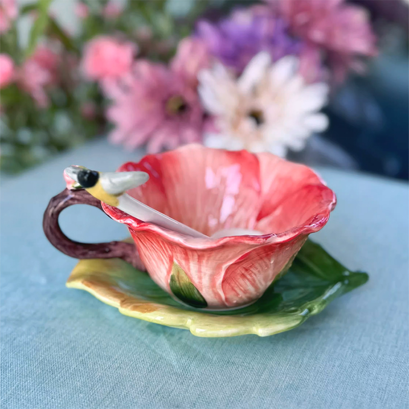 Seramik Çiçek Desenli Kahve Fi - Coffee Or Tea Please incelemesi ve fiyatı